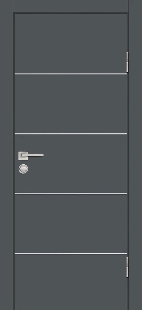 Фото Межкомнатная дверь P-12 Графит матовый