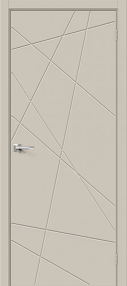 Фото Межкомнатная дверь Граффити-5.Д.П Cream Silk BR5517